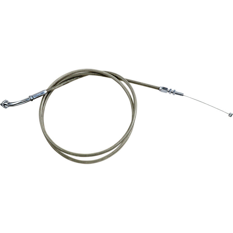 MOTION PRO 0650-0802 62-0417 Armor Coat Stainless Steel Throttle/Idle Cable for Cruisers pull - vtx18