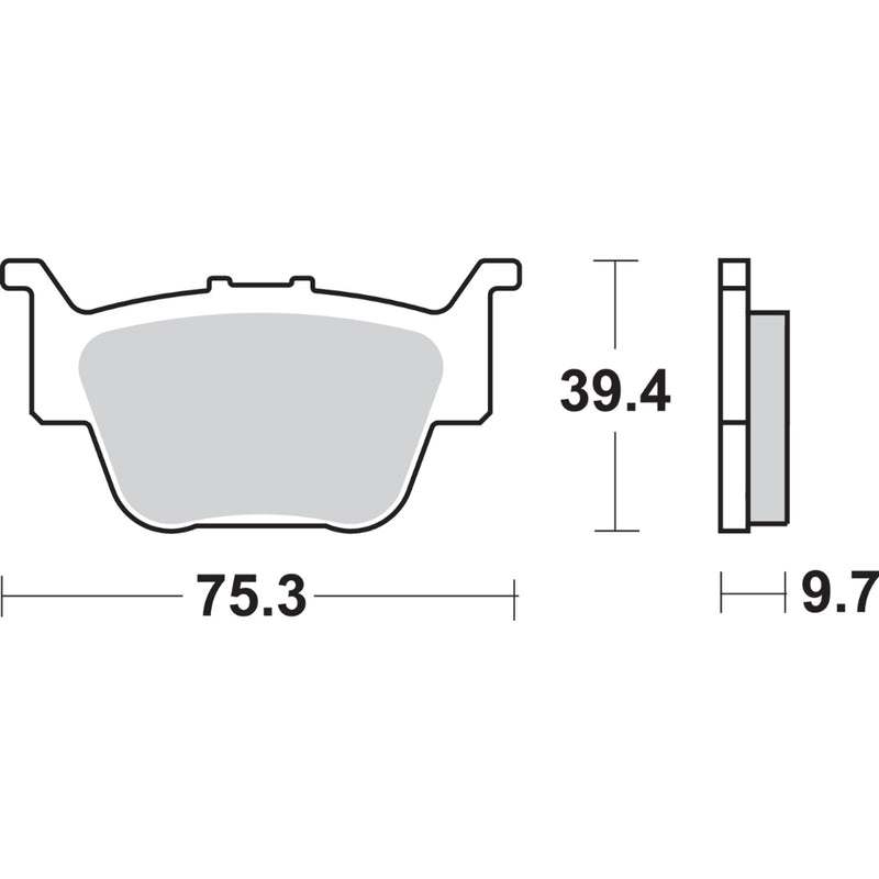 SBS 1721-1639 813SI SI Offroad Sintered Brake Pads Off-Road Sintered Brake Pads - Honda