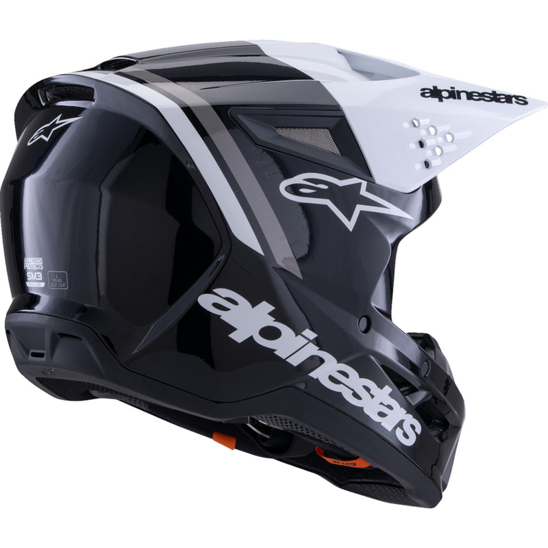 ALPINESTARS SM3 Radium Helmet - Gloss Black/White/Gray