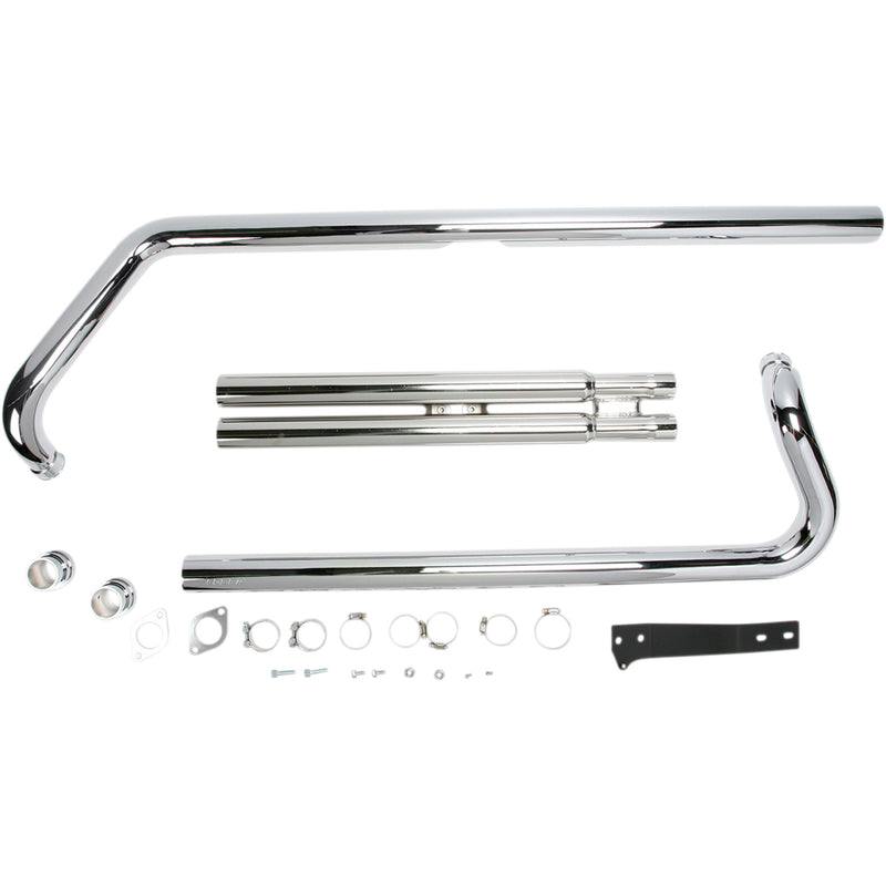 Cobra Speedster 2-Into-2 Exhaust System - 2921T Yamaha 1600 Road Star / 1700 Road Star / XV1600A Road Star / XV1700A Road Star 1998-2007
