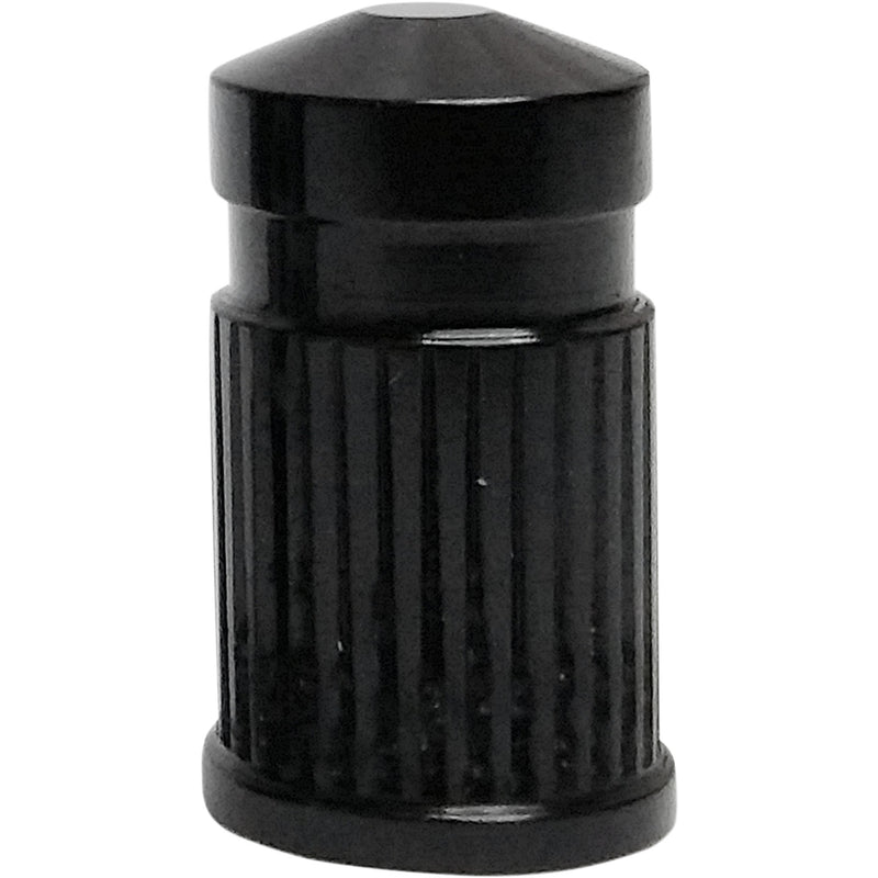 AVON GRIPS 0361-0075 SVC-307-ANO Round Valve Stem Cap Valve Stem Cap - Round - Black - Anodized