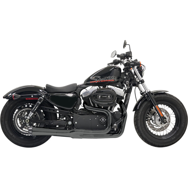 Bassani Xhaust Road Rage II Mega Power 2-Into-1 Exhaust System - 1X22RB For Harley Sportster 2004-2013