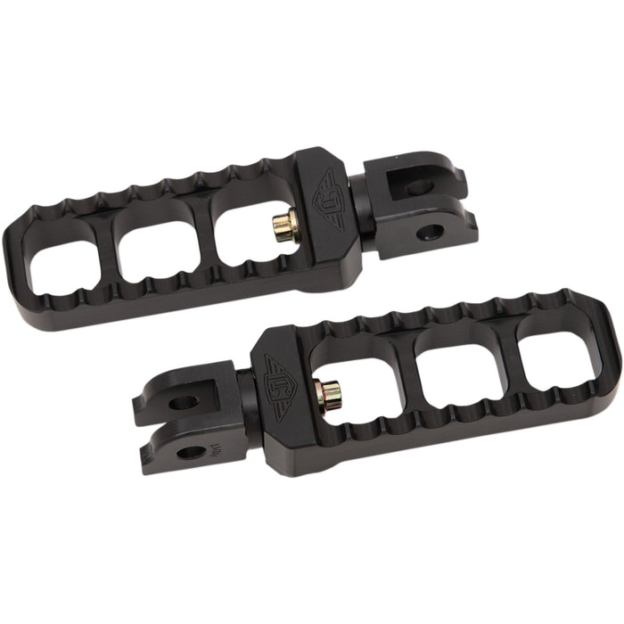 JOKER MACHINE 1620-1908 08-61-6B Serrated Footpegs - Black - Narrow