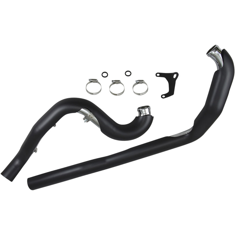 Cobra True Dual 2-Into-2 Header System - 6250RB For Harley Touring 1995-2006