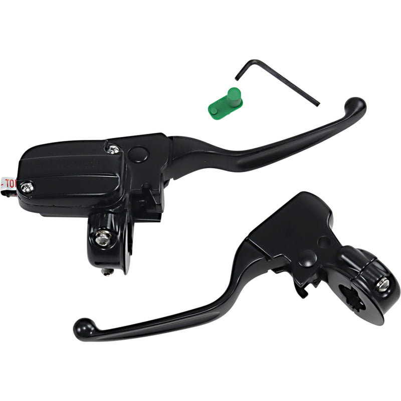 Drag Specialties Handlebar Control Kit — Hydraulic Mechanical 15 Mm Master Cylinder Black For Harley Touring 2008-2016