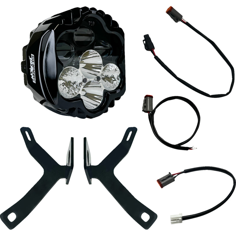 Custom Dynamics Headlight - SD2-MSRW-W For Harley 1999-2026 | Indian 2015-2024