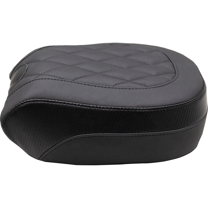 Mustang Recessed Passenger Seat Black Diamond Stitch - 89741 For Indian 2022-2023