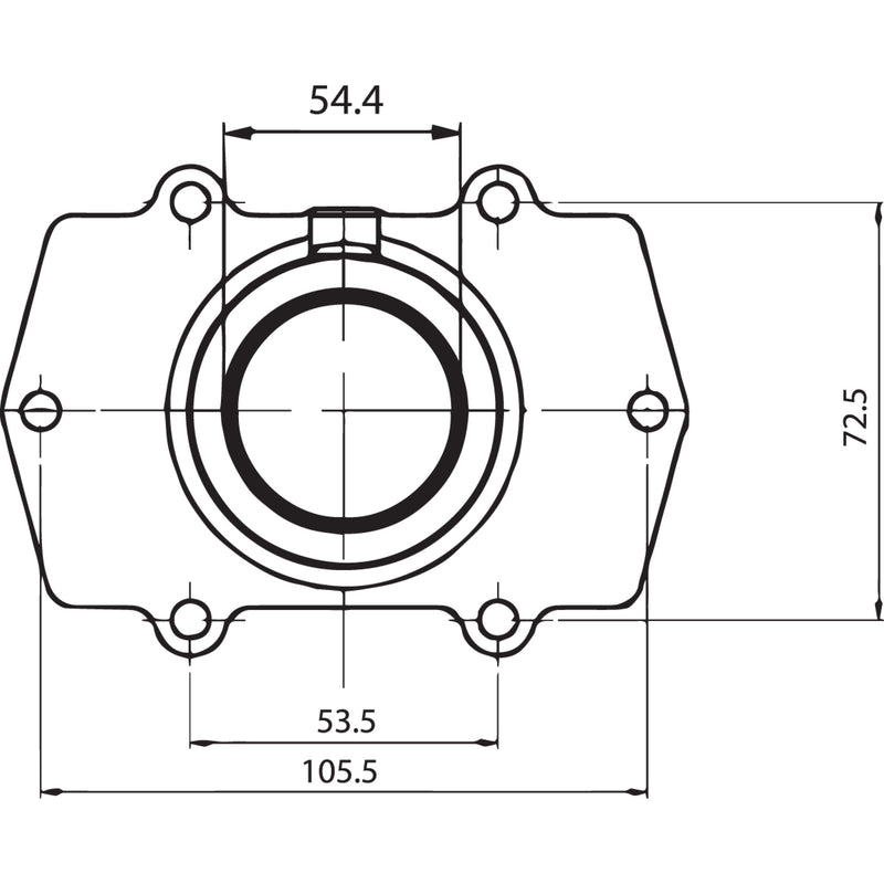Kimpex Mounting Flange - 104570 Arctic Cat Snowmobiles 2004-2005
