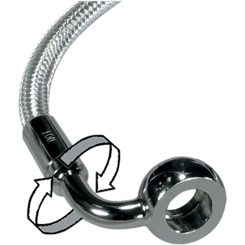 Magnum Shielding E-Z Align Series Brake Line - 36246SW For Harley Motorcycles 1985-2017