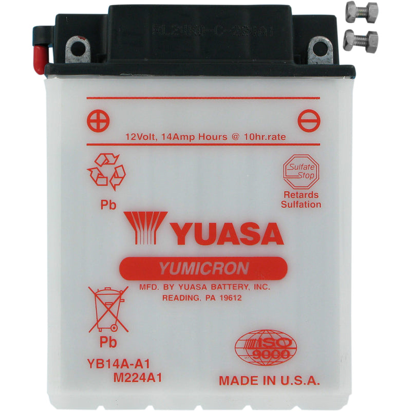 YUASA YB14A-A1 YUAM224A1IND Conventional Battery — 12 V Battery - YB14A-A1