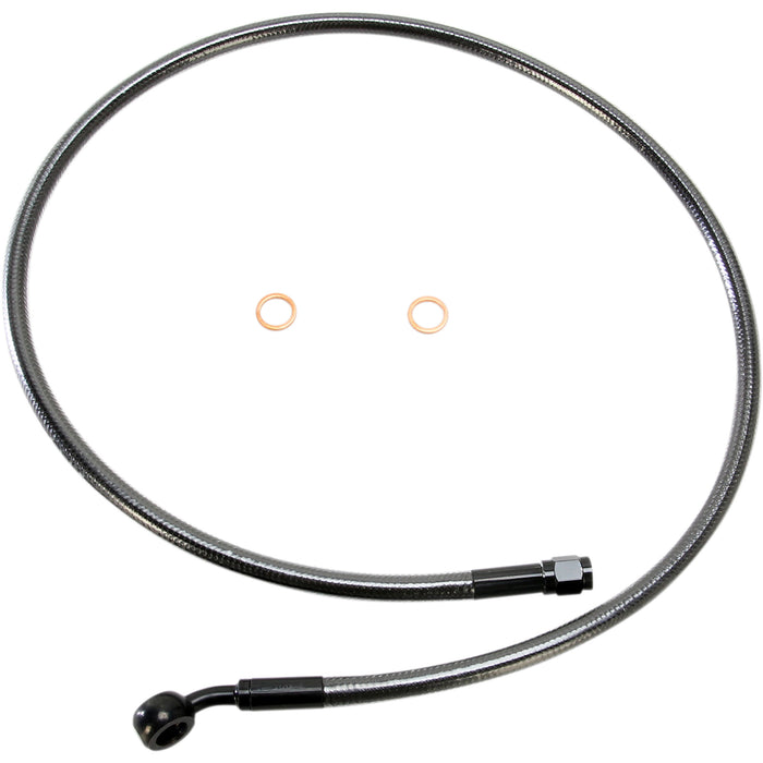 MAGNUM SHIELDING 1741-4077 AS47134 Alternate Length Designer Series ABS-Specific Front Brake Line Kit - 10 mm-35° - 34" - Black Pearl