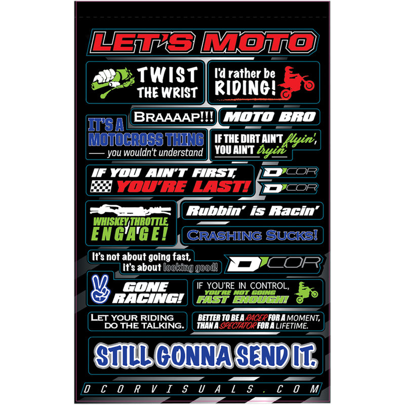 D'COR VISUALS 4320-2231 40-90-114 Decal Sheet mototalk