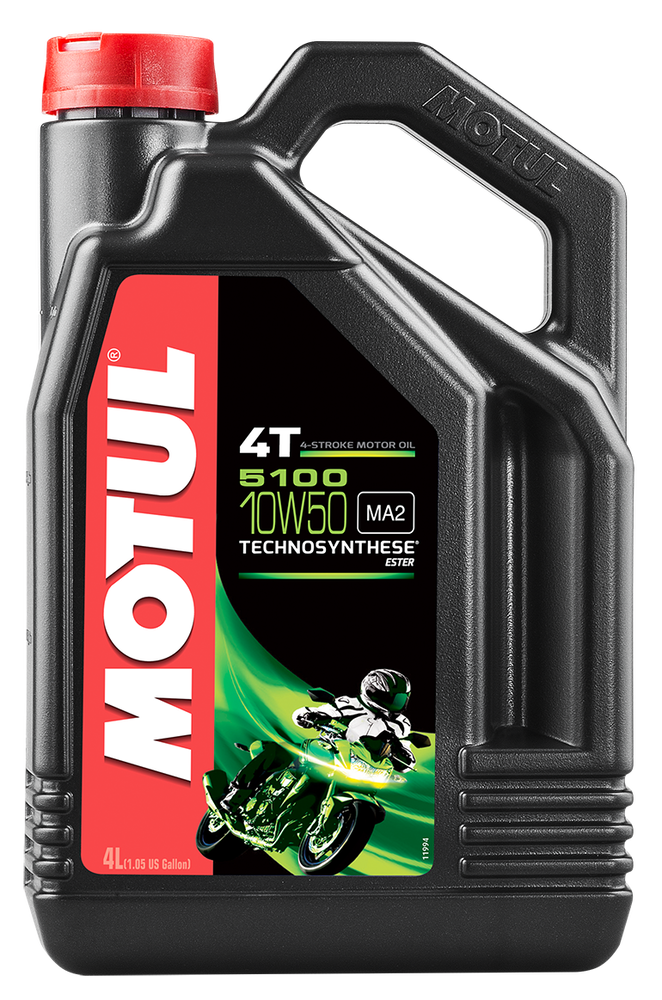 Motul 82-2093 104076 5100 ESTER OIL 4T 10W50 4L