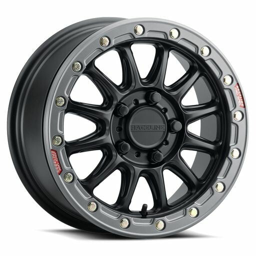 Raceline Wheels Alpha Bdlk 15X7 5/4.5 (+25MM) Black Gunmetal - A14BG-57012+25 Polaris RZR / Ranger / Xpedition 2022-2024