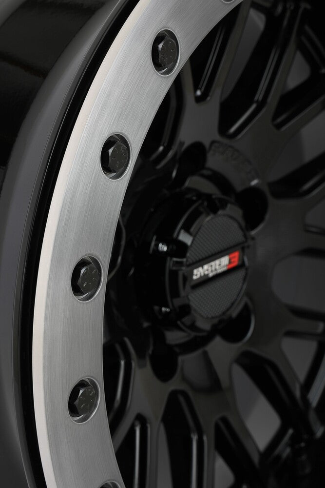 System 3 SB9 Wheel 15X9 5+4 (+10MM) 5/4.5 Gloss Black - 15S3-9144 Polaris RZR / Xpedition 2022-2024
