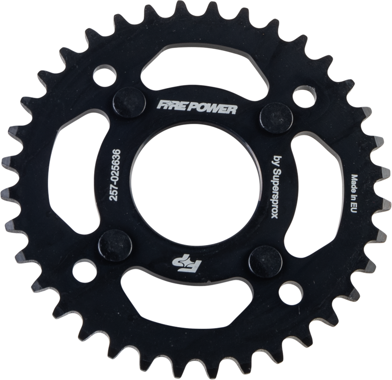 Fire Power 257-025636 FPS-256-36- BLK REAR SPROCKET STEEL 36T BLK
