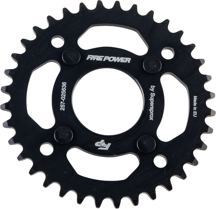 Fire Power 257-025636 FPS-256-36- BLK REAR SPROCKET STEEL 36T BLK