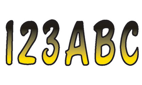 Hardline Series 200 Registration Kit (yellow Black) - YEBKG200 For Sea-Doo Watercraft 1988-2019 | Kawasaki Watercraft 1977-2019