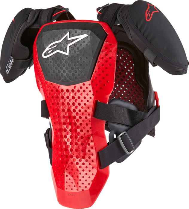 Alpinestars 482-6452S 6740224-123-S/M A-5 S YOUTH CHEST PROTECTOR BLACK/WHITE/RED SM/MD