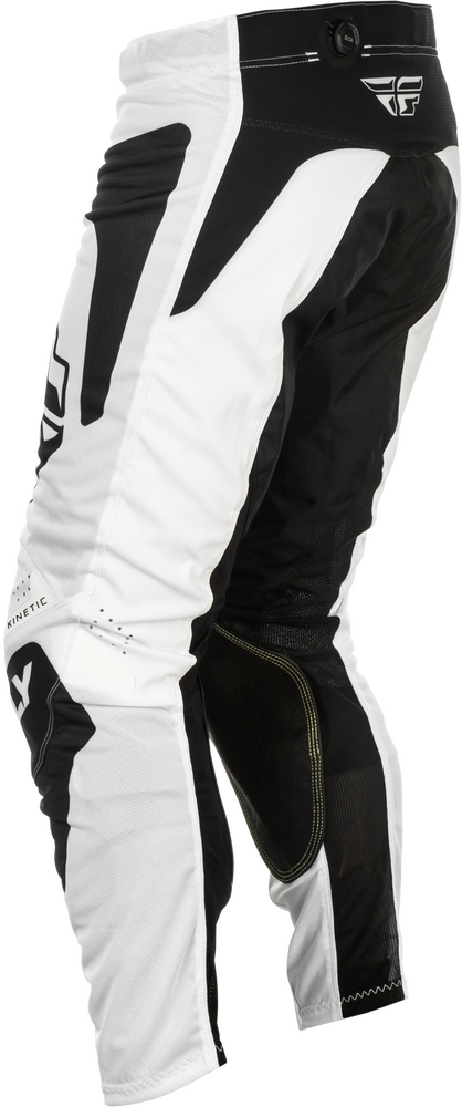 Fly Racing 379-32030 379-32030 KINETIC MESH SYM PANTS WHITE/BLACK SZ 30