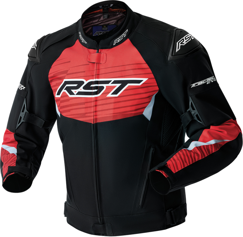 Rst 556-3640248 103640F.RED-48 TRACTECH EVO D3O JACKET BLACK/FLO RED TEXTILE 2X