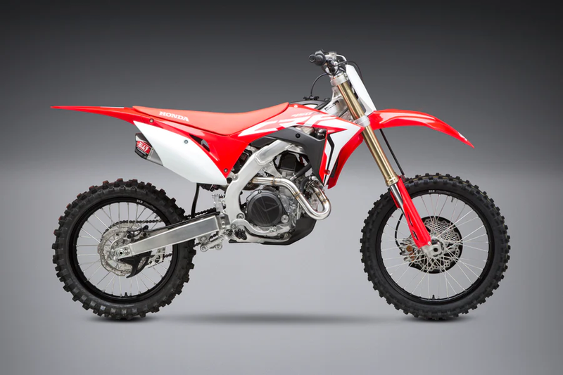 Yoshimura RS-9T Header Canister END CAP Exhaust Dual System SS-AL-CF - 225840R520 Honda CRF450R / CRF450RX 2017-2020
