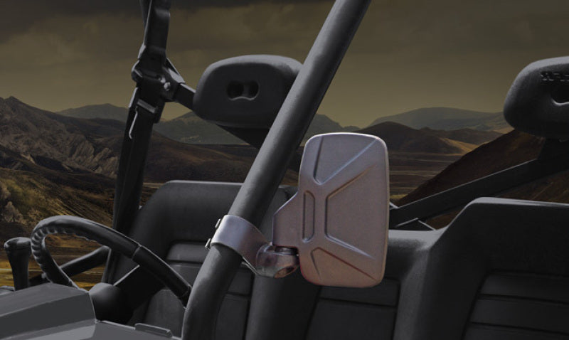 Seizmik 18080 01+ A Cat/ Hon/jd/ Kaw/ Pol/ Suz/ Yam UTV Sideview Mirrors Pr. - 1.75 In. Steel Clamp - Photo - Primary