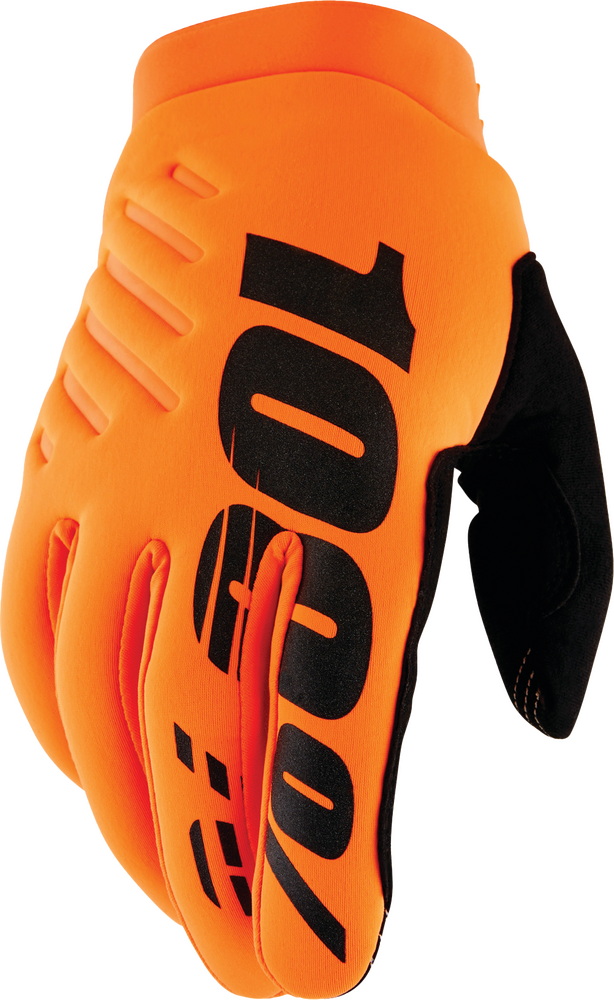 100% 610-6509X 10004-00007 BRISKER YOUTH GLOVES FLUO ORANGE/BLACK XL
