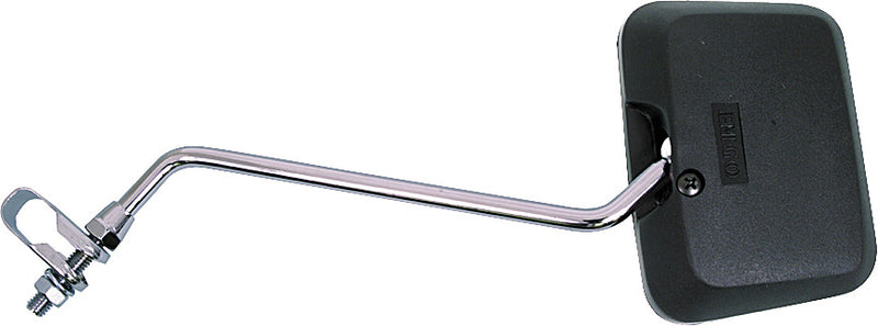 Emgo 56-9900 20-64520(PR) SQUARE CLAMP-ON MIRROR BLACK 10"
