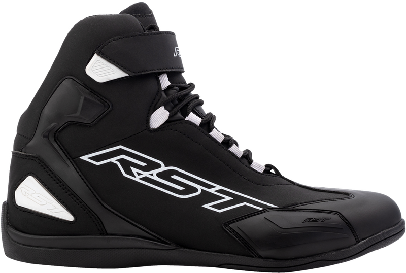 Rst 556-3053040 103053BLK-40 SABRE MOTO SHOE CE BOOT BLACK / BLACK / WHITE SZ 7