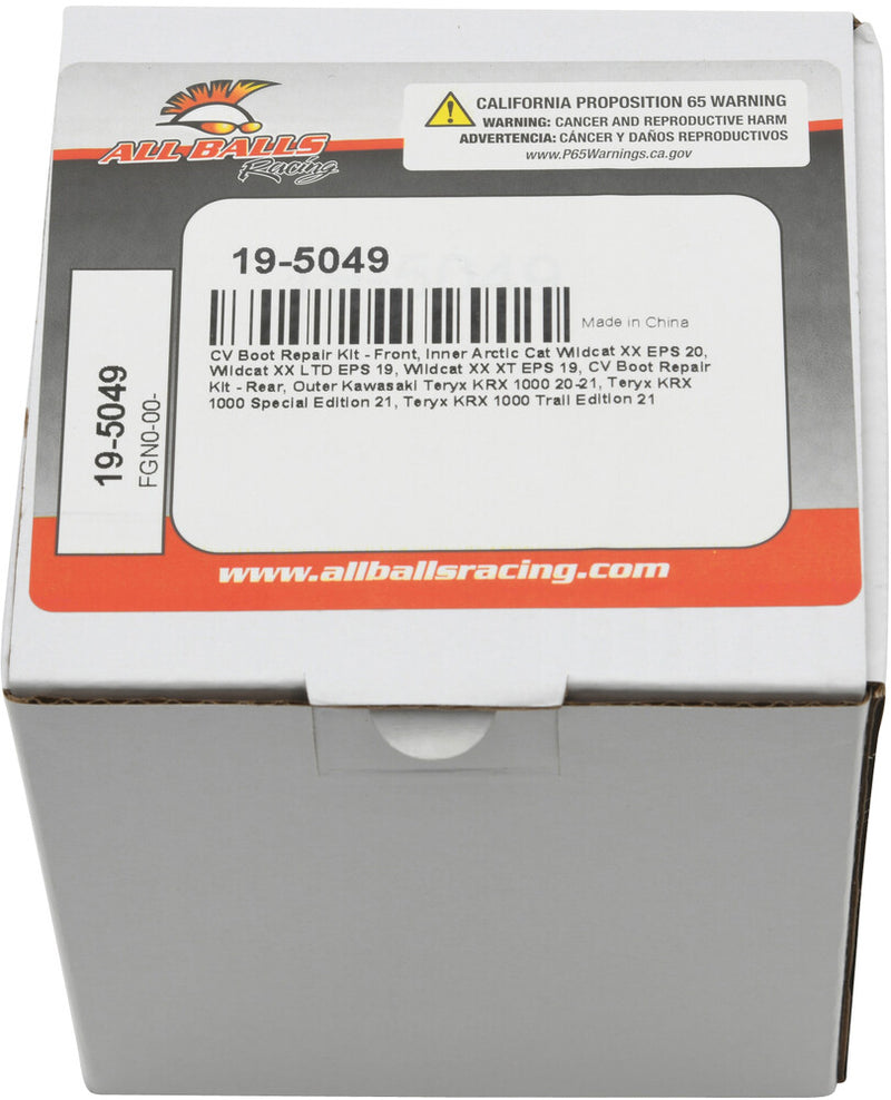 All Balls CV Boot Kit - 19-5049 For Kawasaki Teryx 2020-2025 | Arctic Cat Wildcat 2020-2024