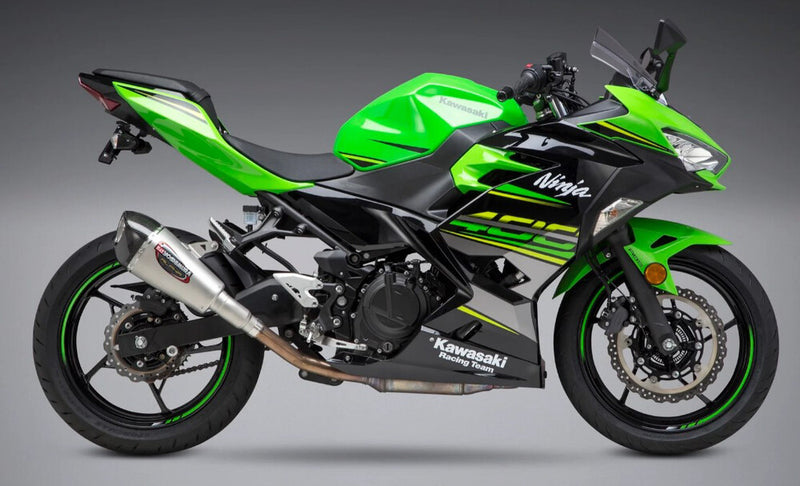 Yoshimura Exhaust Street Alpha-T Slip-ON SS-SS-CF Works - 14710BP520 Kawasaki Ninja 400 / 400 2018-2023