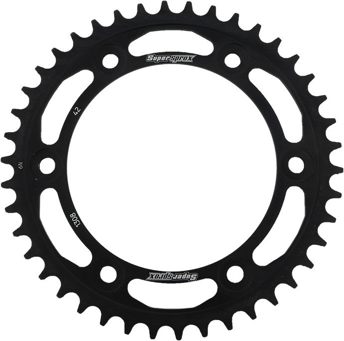 Supersprox 106-130842 RFE-1308-42-BLK REAR SPROCKET STEEL 42T-520 BLK HON