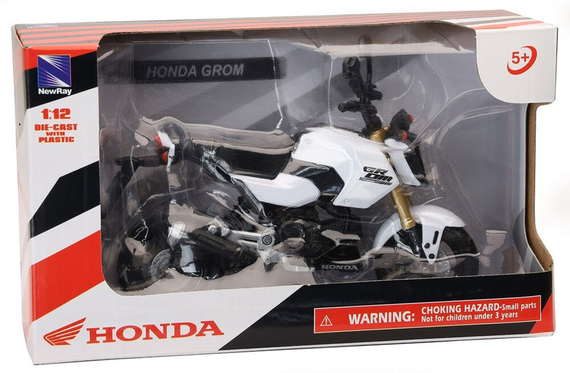 New Ray Toys 959-0197 58503B REPLICA 1:12 HONDA GROM WHITE