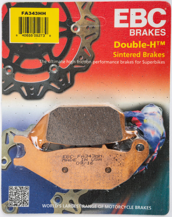 Ebc 15-343H FA343HH BRAKE PADS DOUBLE-H SINTERED