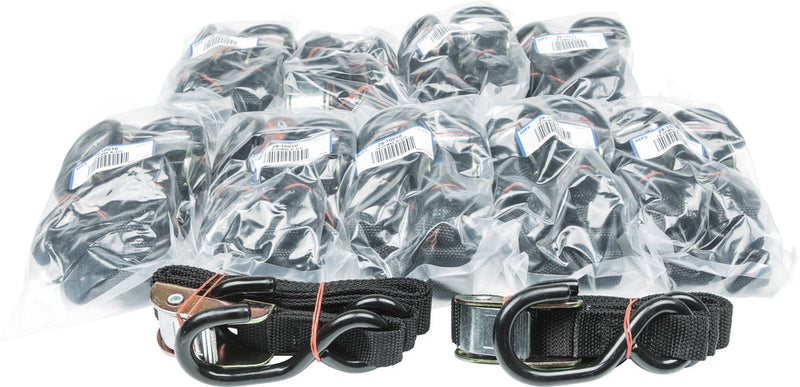 Fire Power 1" TIE-Down Black 10/Pairs - 21262BULK