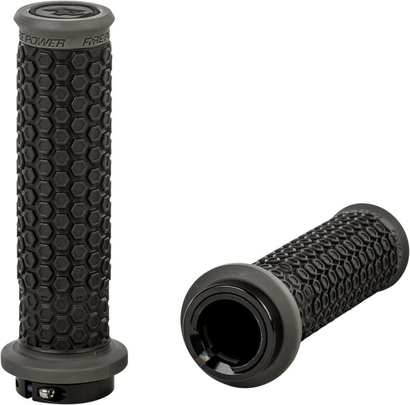 Fire Power 24-0109 24-0109 PILOT ATV LOCK-ON GRIPS BLACK/GRAY