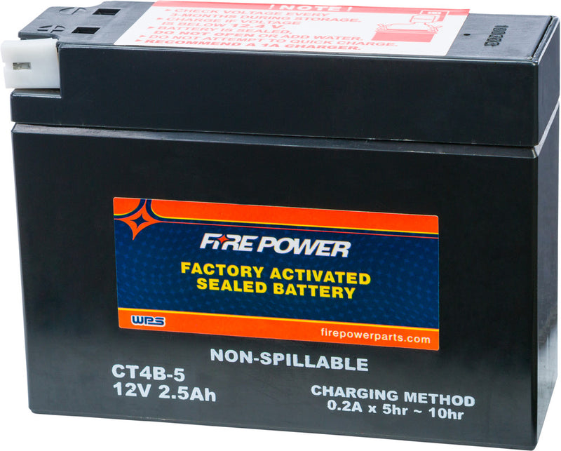 Fire Power Battery Sealed Factory Activated - CT4B-5 Yamaha 50 / TTR50E / 110 2011-2020