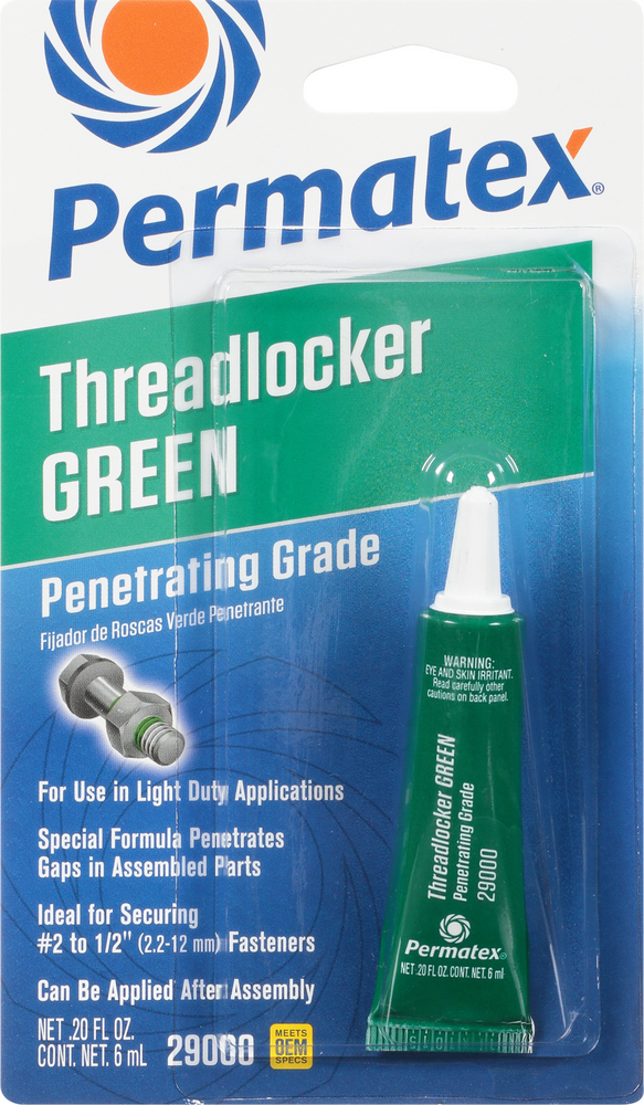 Permatex 59-9216 29000 PENETRATING GRADE THREADLOCKER GREEN 6 ML