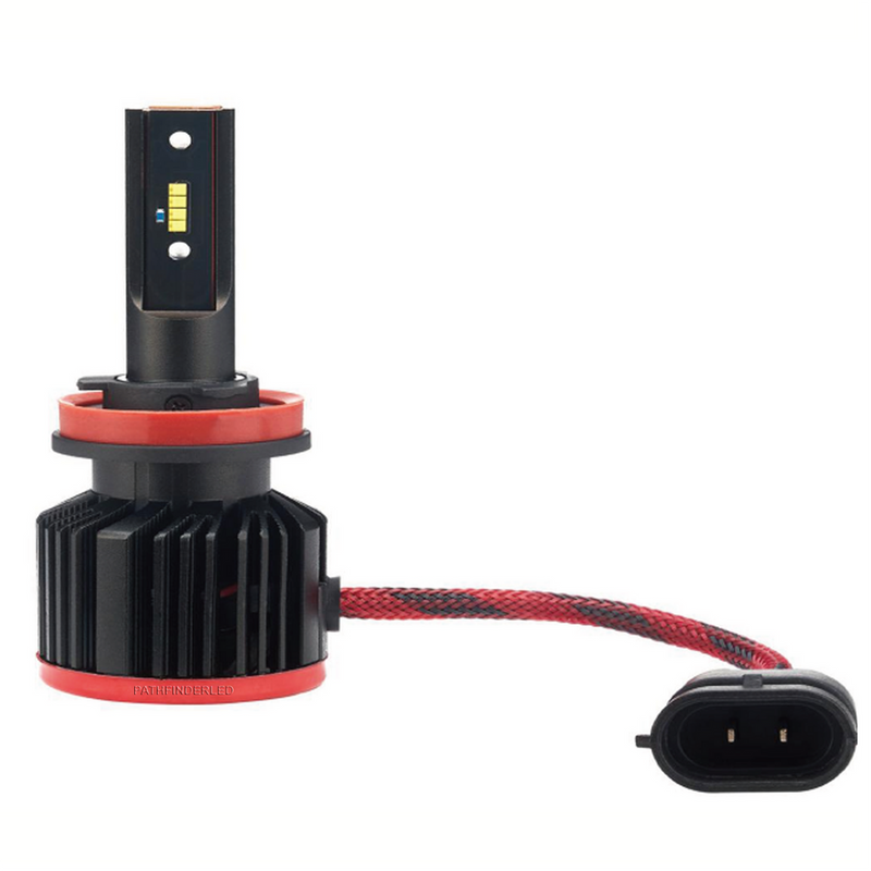 Pathfinder 226-0008 H11F3-B H11 FAN HEATSINK HEADLIGHT HIGH PERFORMANCE TRI-LED BULB