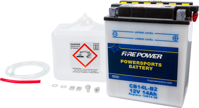 Fire Power Battery W Acid 12V Heavy Duty Honda CBR1000F Hurricane - CB14L-B2 Honda CBR1000F Hurricane 1990-1996