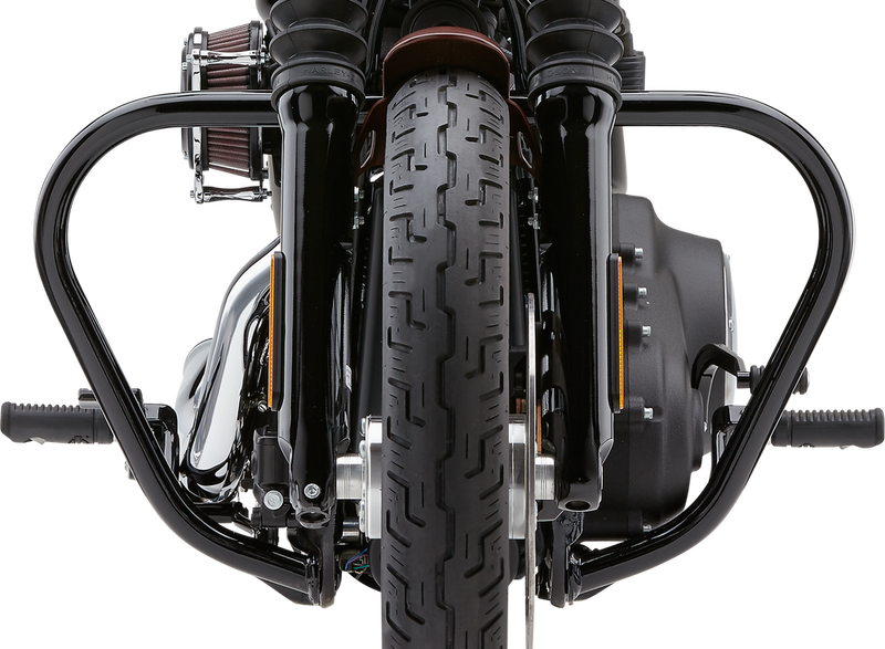 Cobra Freeway Bars Vbend 1.25" Black FXD B C - 601-2110B For Harley Dyna 1995-2017