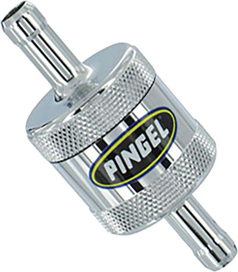 Pingel Ent 274-0506 SS1C FUEL FILTER SUPER SHORT CHROME 5/16" IN/OUT