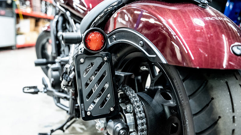 Burly Brand Slash CUR LIC PLT Kit Vert Black - B13-3001TB Honda Rebel / CMX1100T Rebel / Rebel 1100 2021-2025
