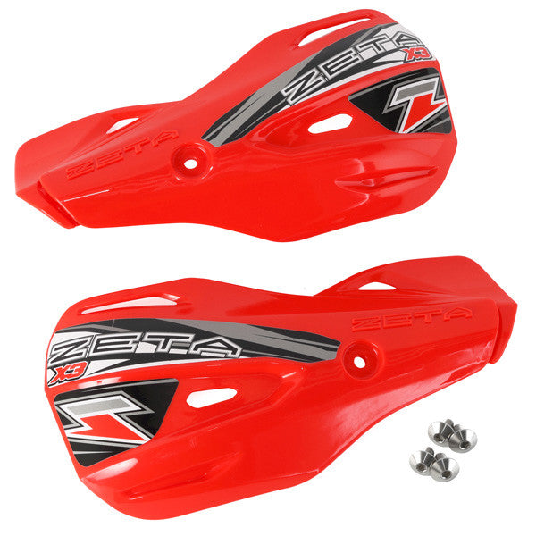 Zeta 634-5133R ZE72-0405 X3 HANDGUARD SHIELD RED
