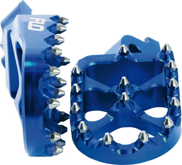 Flo Motorsports 122-8043 FPEG-793-2BLU PRO SERIES FOOT PEGS BLUE