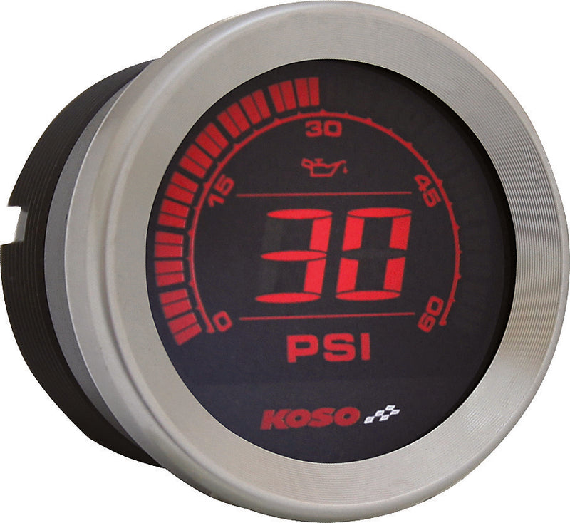 Koso North America Digital Gauge Cluster Silver Bezel Flht AND Fltr - BA050901 For Harley Touring 2004-2013
