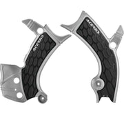 Acerbis 2689411015 16-19 Yamaha YZ250F/YZ450F/YZ250FX/YZ450FX/WR250F/450F Frame Guards- X-grip - Silver/black - Photo - Primary