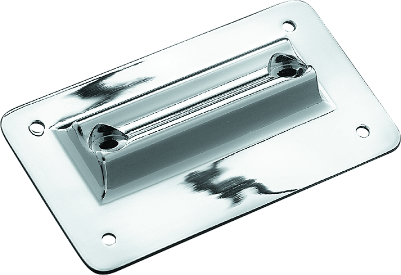 Kuryakyn 113 Laydown License Plate Holder 97-08 Touring Chrome - Photo - Primary