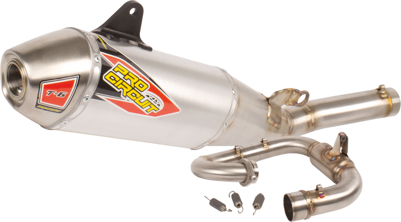 Pro Circuit T-6 Stainless System W Removable Spark Arrestor - 0132625G Yamaha YZ 250 2019-2026